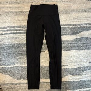 Lululemon Align Pant II 25" Lattice Work Emboss Black in Size 6